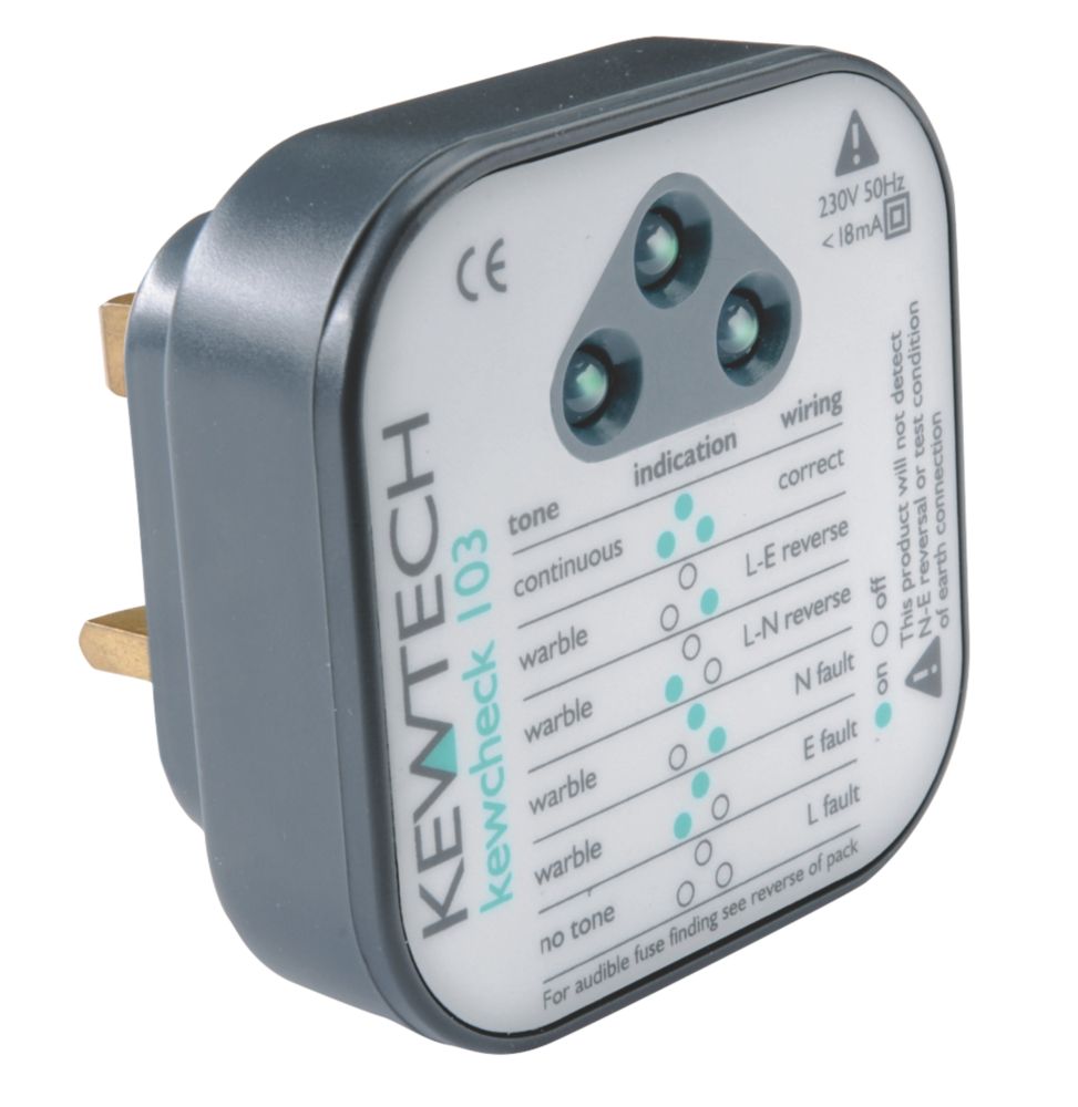 Kewtech Kewcheck 103 Socket Tester