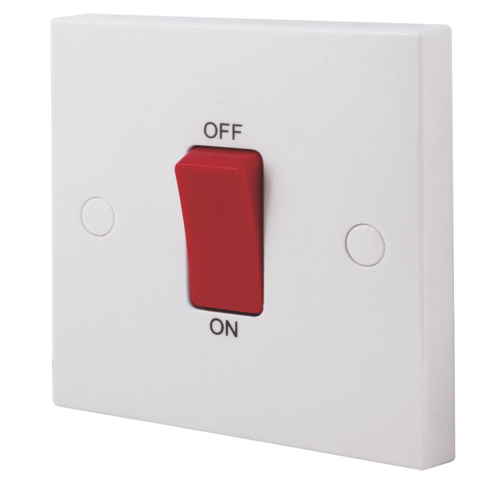 British General 900 Series 45A 1-Gang DP Cooker Switch White with Colour-Matched Inserts Reviews