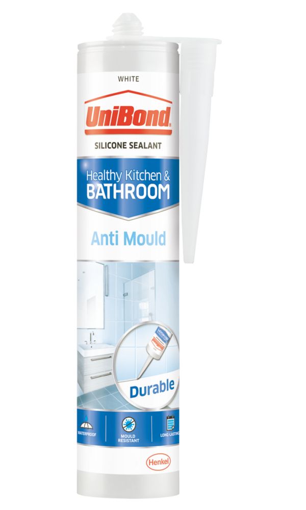 Unibond Anti-Mould Shower & Bathroom Sealant Ice White 274g Reviews