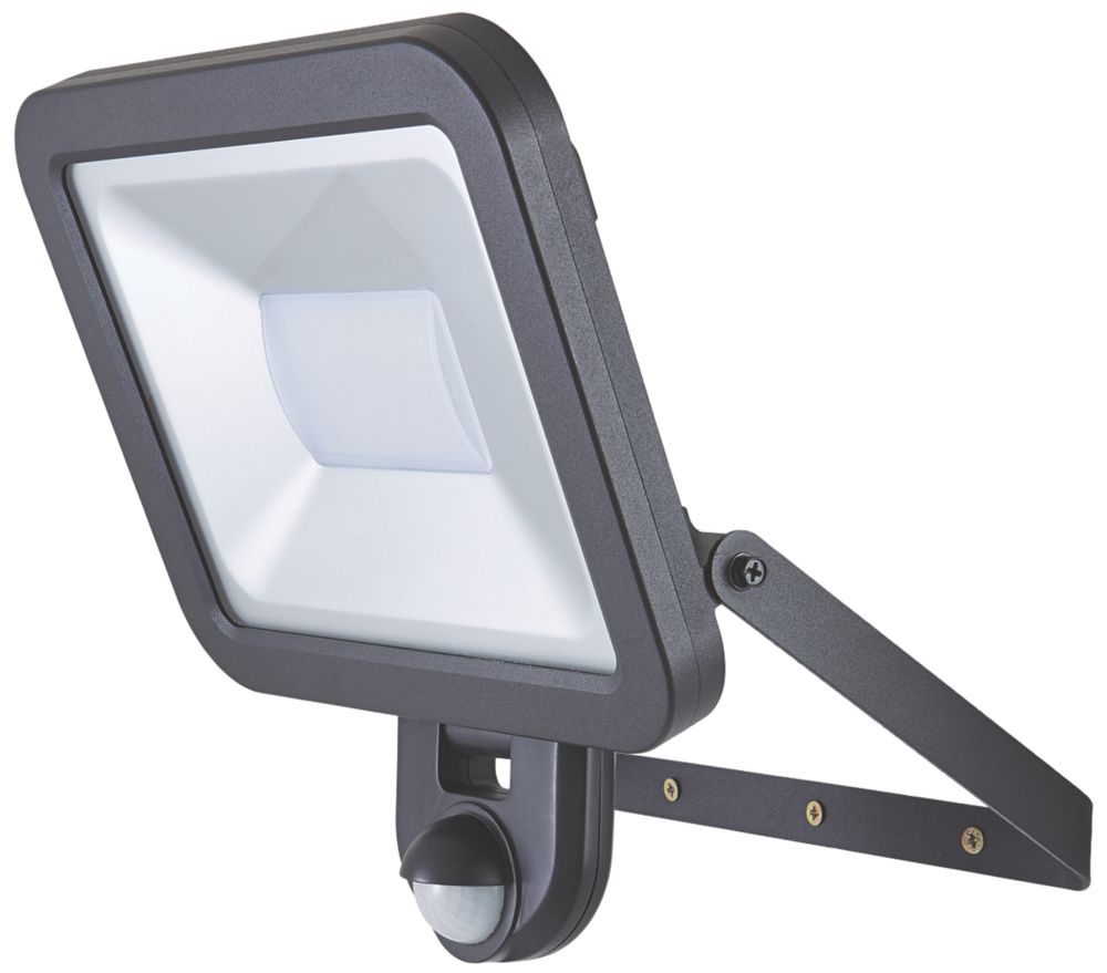 Lap Led Pir Floodlight Black 50w Daylight Pir Floodlights