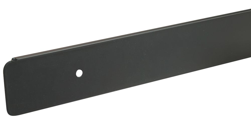 Unika Aluminium Worktop Edging End Cap Black 40mm Worktop