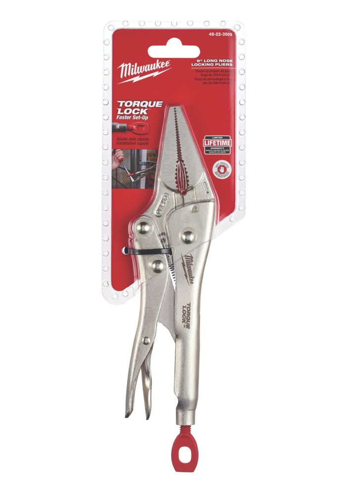 Milwaukee Flat Long Nose Locking Pliers 9