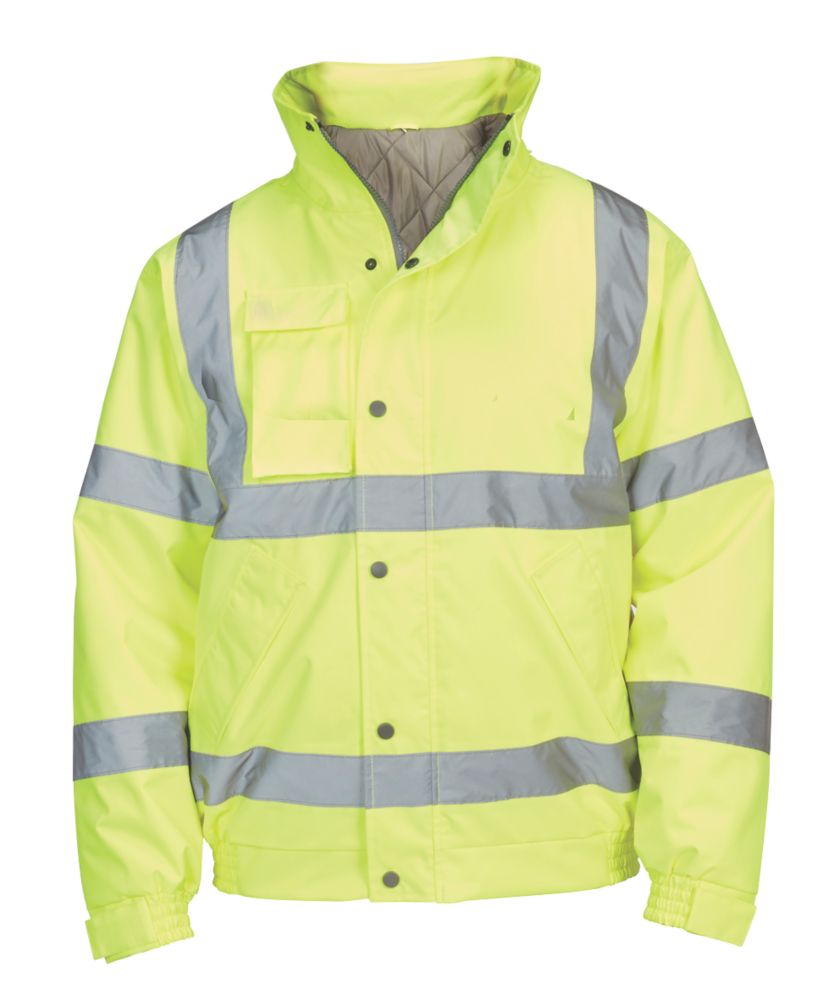 Hi-Vis Bomber Jacket Yellow Large 52