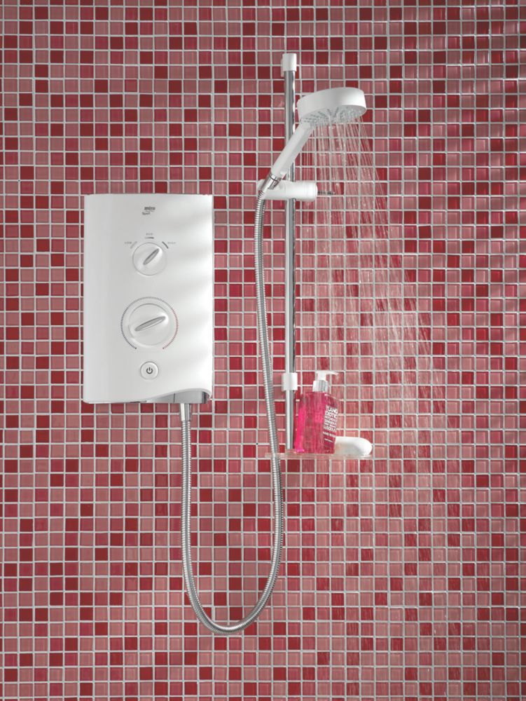 Mira Sport White / Chrome 9.8kW Manual Electric Shower