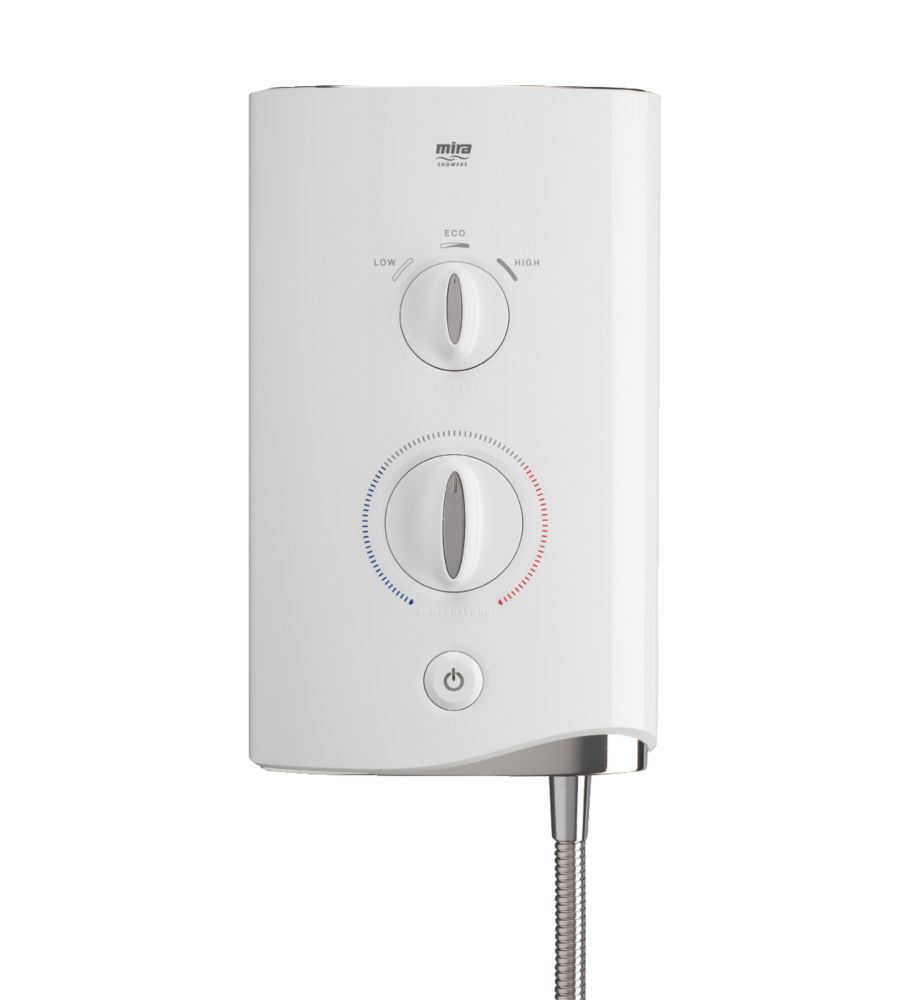 Mira Sport White / Chrome 9.8kW Manual Electric Shower