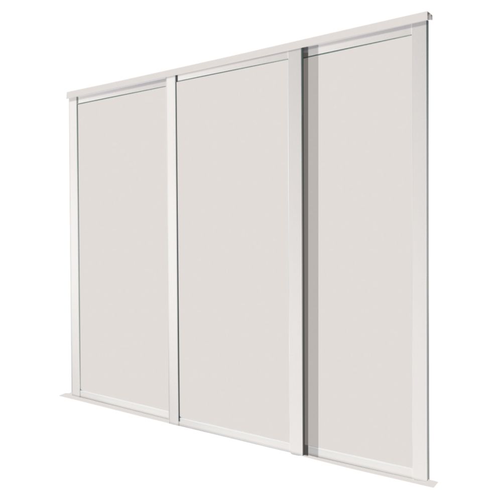 Spacepro Shaker 3 Door Sliding Wardrobe Door Kit Cashmere 2592 X 2260mm Sliding Wardrobe Doors Screwfix Com