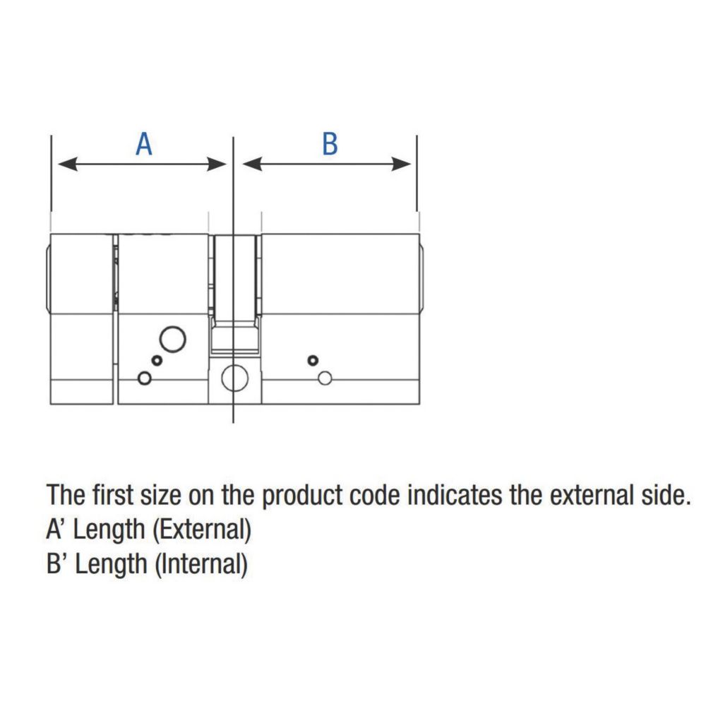 ERA 6-Pin Euro Cylinder Lock 40-45