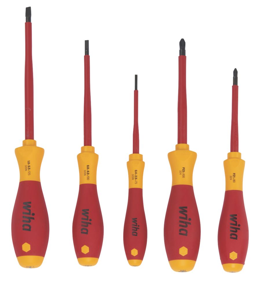 Wiha SoftFinish Mixed VDE Screwdrivers 5 Piece Set Reviews