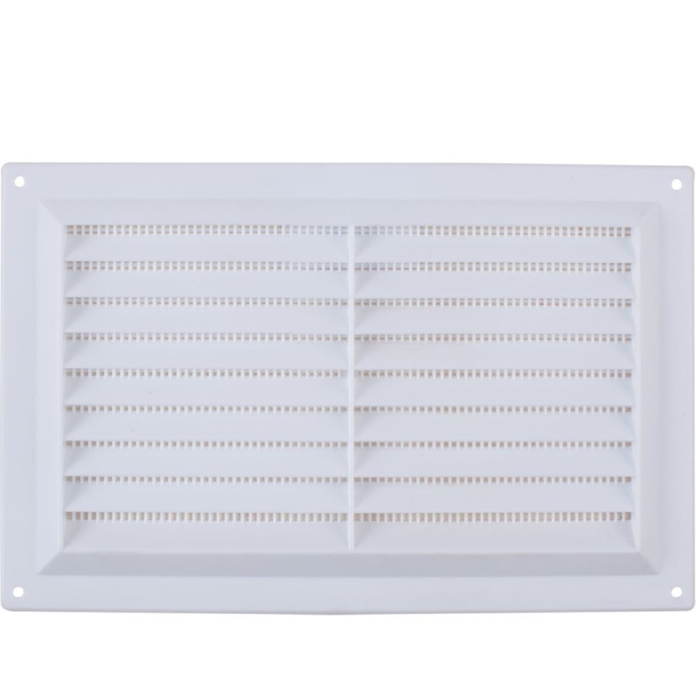 Map Vent Fixed Louvre Vent with Flyscreen White 229 x 152mm Reviews