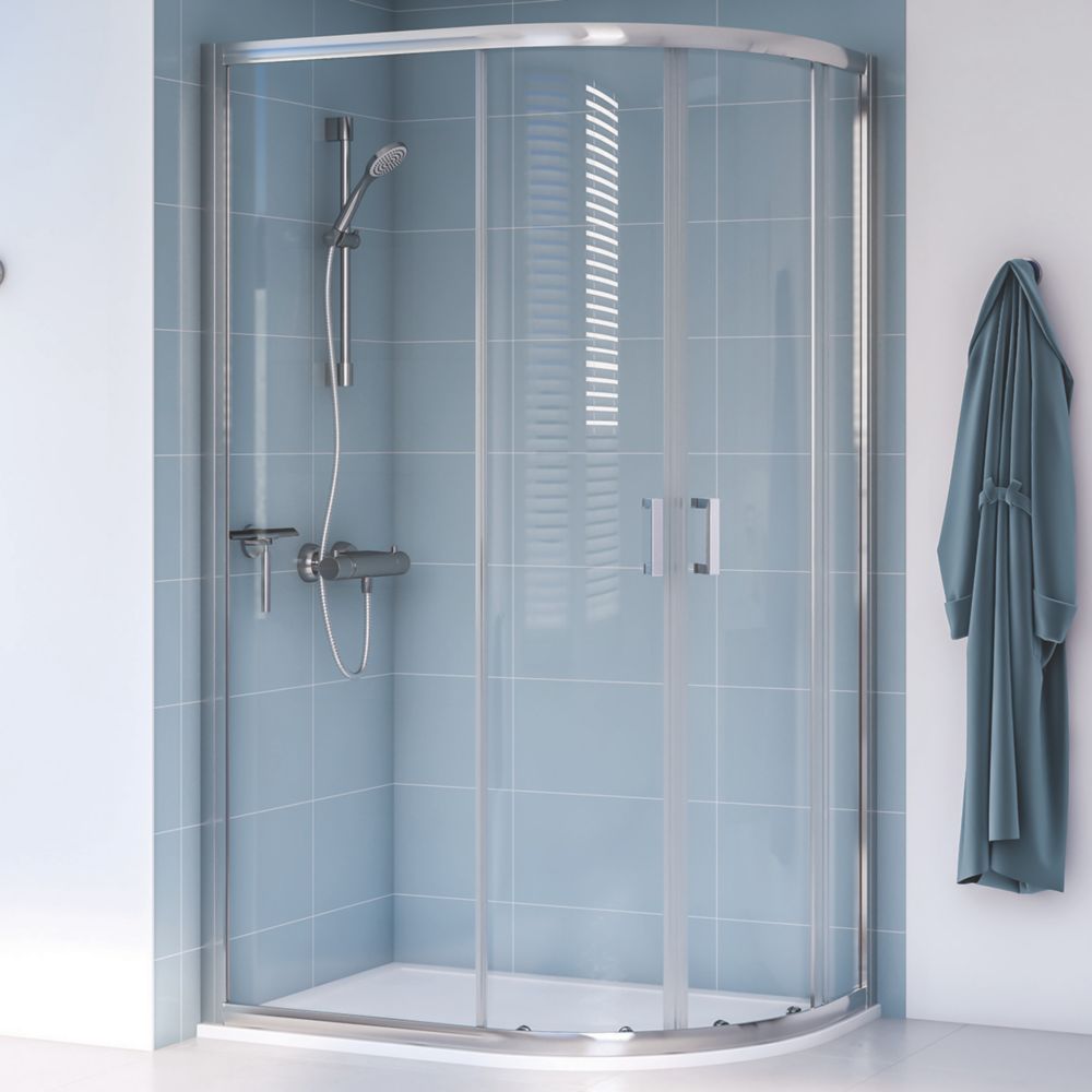 Aqualux Edge 8 Offset Quadrant Shower Enclosure Reversible Left