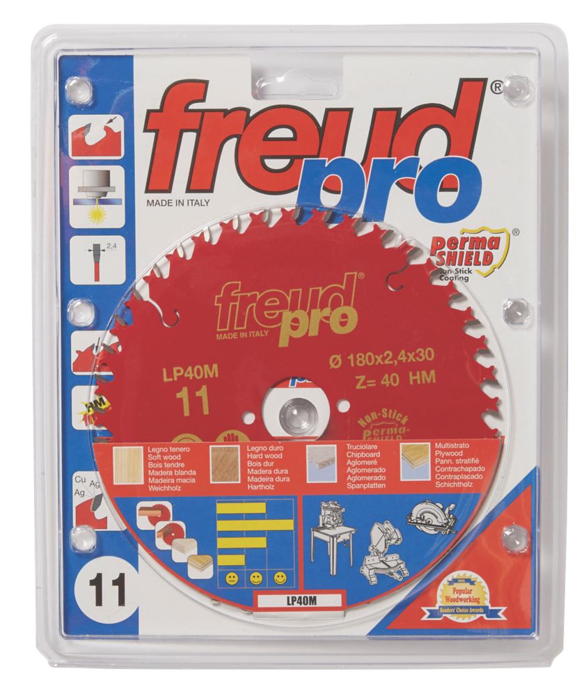 Freud TCT Circular Saw Blade 180 x 30mm 40T