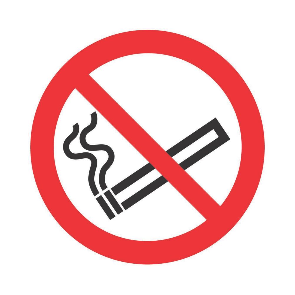 No Smoking Symbol Sign 100 x 100mm Reviews