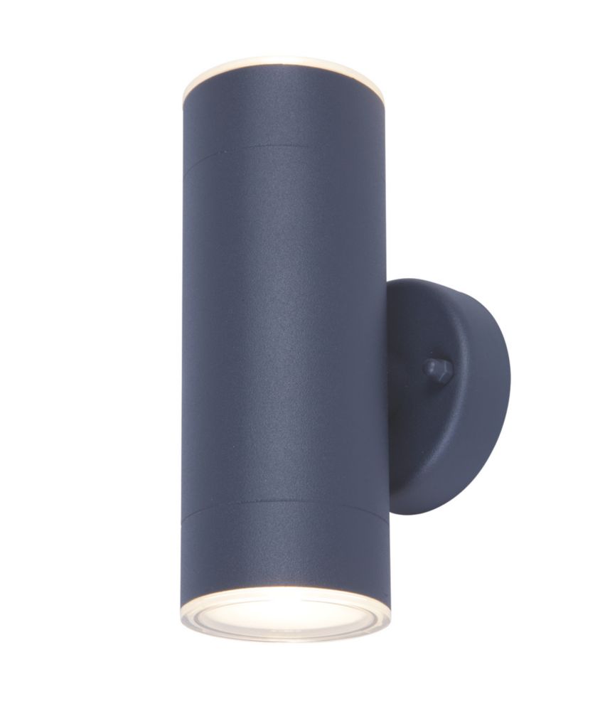 LAP Charcoal Grey LED Up & Down Outdoor Wall Light 2 x 350lm 5.3W