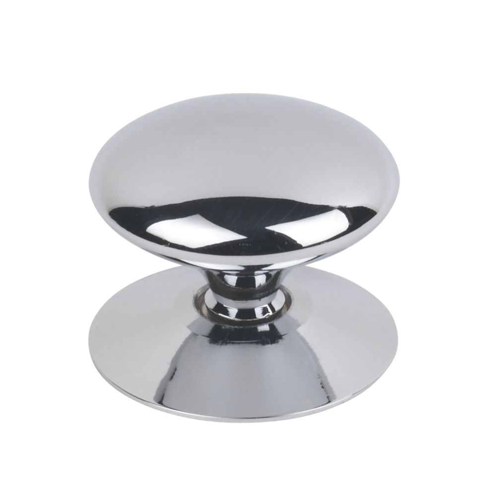 Traditional Victorian Cabinet Door Knob Polished Chrome 38mm 5