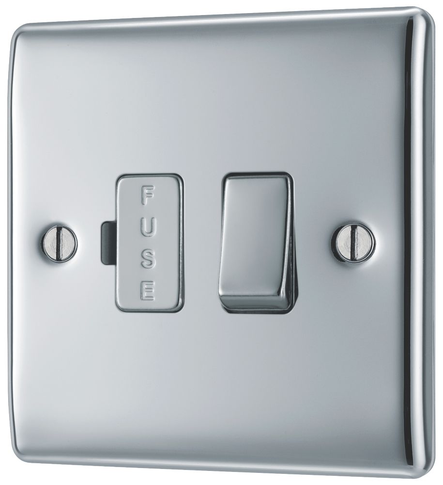 British General Nexus Metal 13A Switched Fused Spur Polished Chrome with Colour-Matched Inserts Reviews