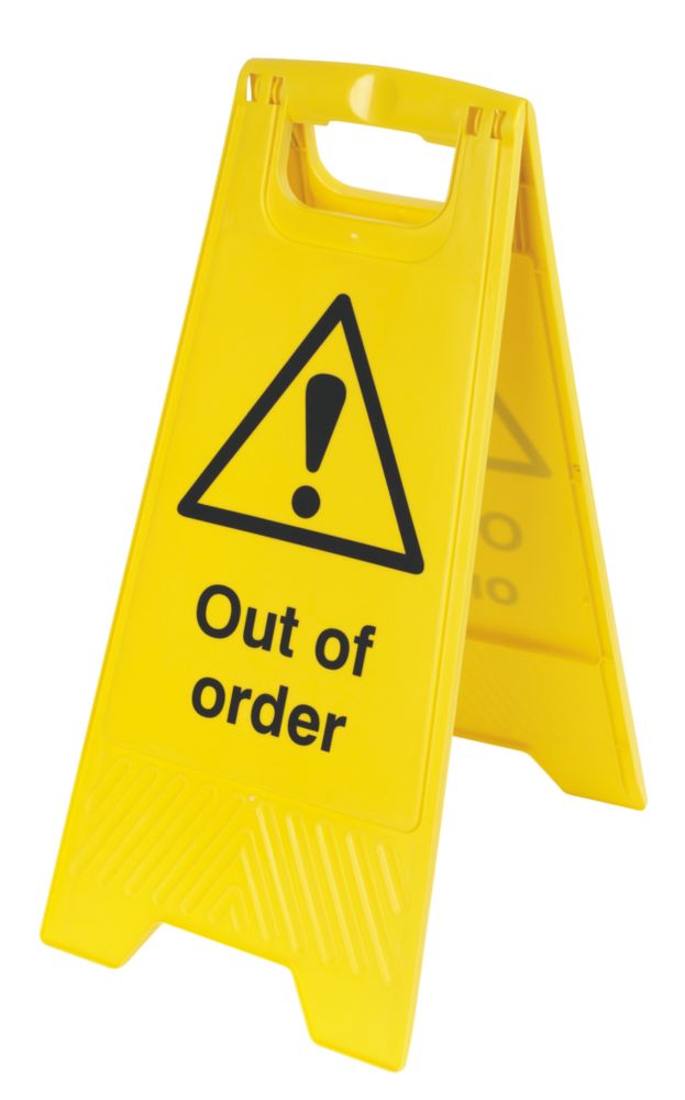 Caution Out Of Order A-Frame Safety Sign 600 x 290mm Reviews