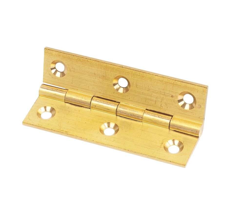 Solid Drawn Brass Hinge 76 x 41mm 2 Pack Reviews