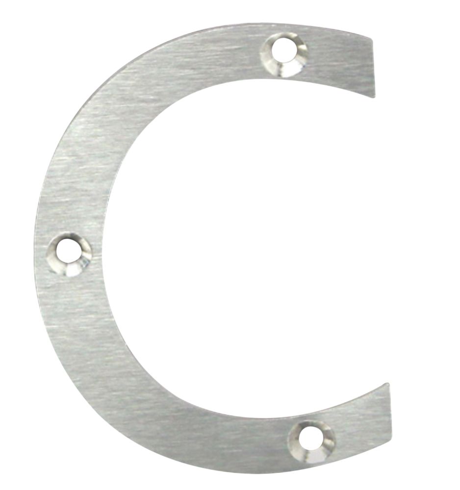 Fab & Fix Door Letter C Satin Stainless Steel 78mm Reviews