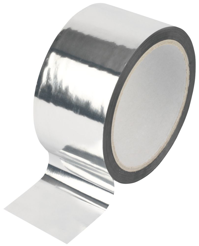 Diall Insulation Board Tape Silver 45m X 50mm Building Tape Screwfix Com