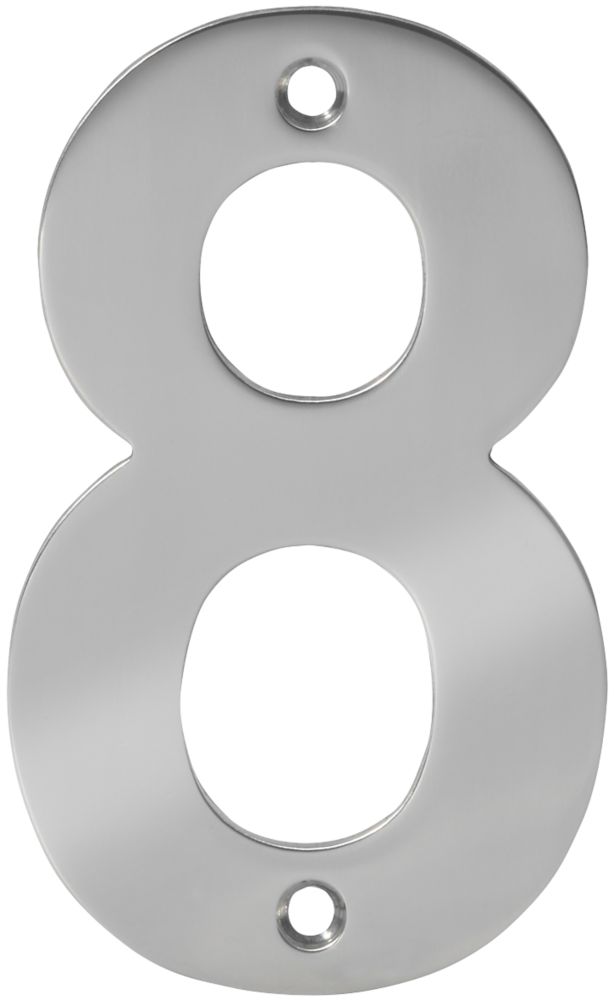 Eclipse Door Numeral 8 Polished Stainless Steel 100mm Reviews