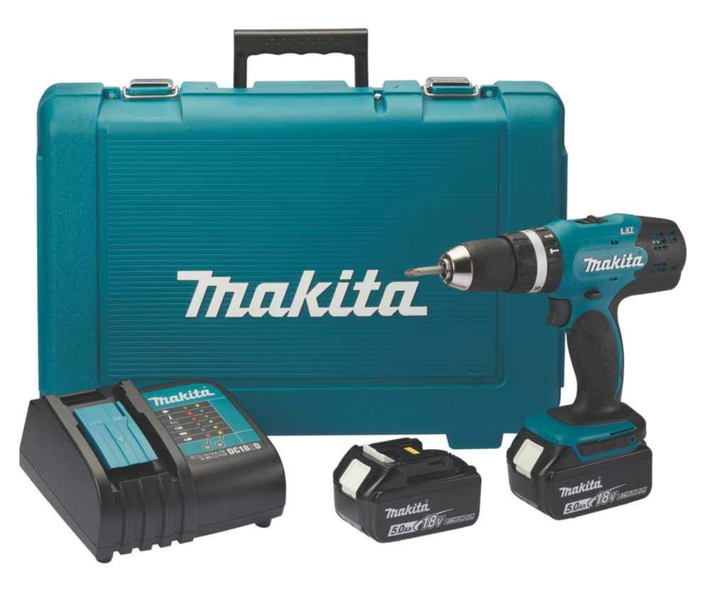 Makita 2 x 5.0Ah Combi Drill