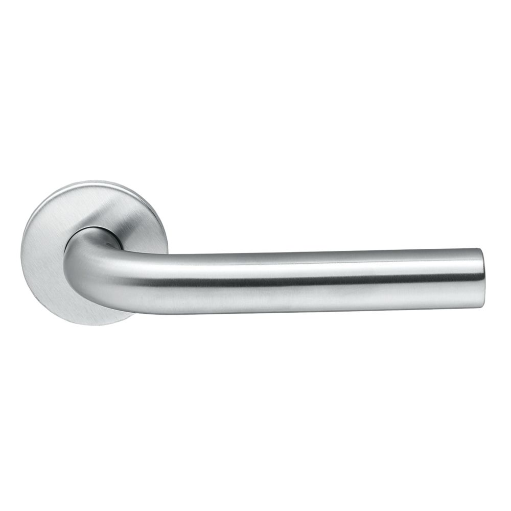 Briton 4700 Series Fire Rated Lever on Rose Round Bar Straight Handle Pair Satin Stainless Steel Reviews