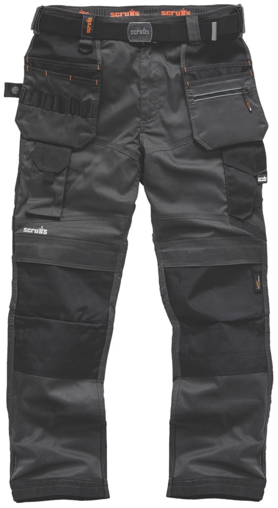 Scruffs Pro Flex Holster Work Trousers Graphite 40 W 32 L Work Trousers Screwfix Com