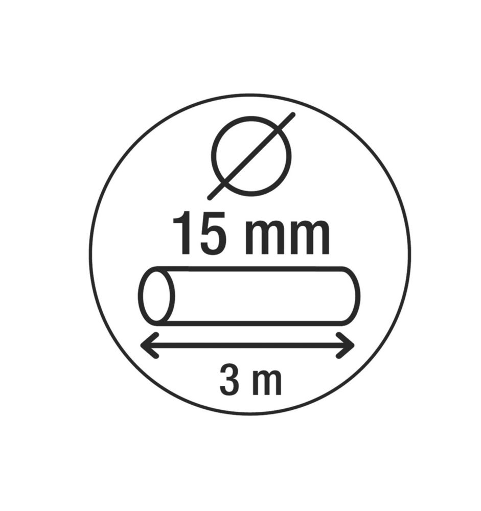 Smith & Locke Braided Steel Security Cable 3m x 15mm