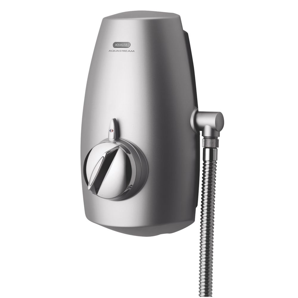 Aqualisa Aquastream Gravity-Pumped Chrome Thermostatic Power Shower