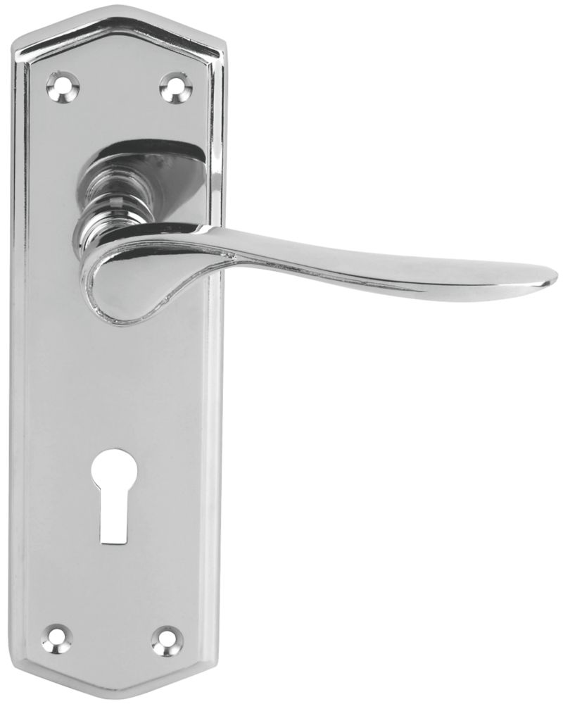 Smith & Locke Kilve LoB Lock Door Handles Pair Polished Chrome Reviews