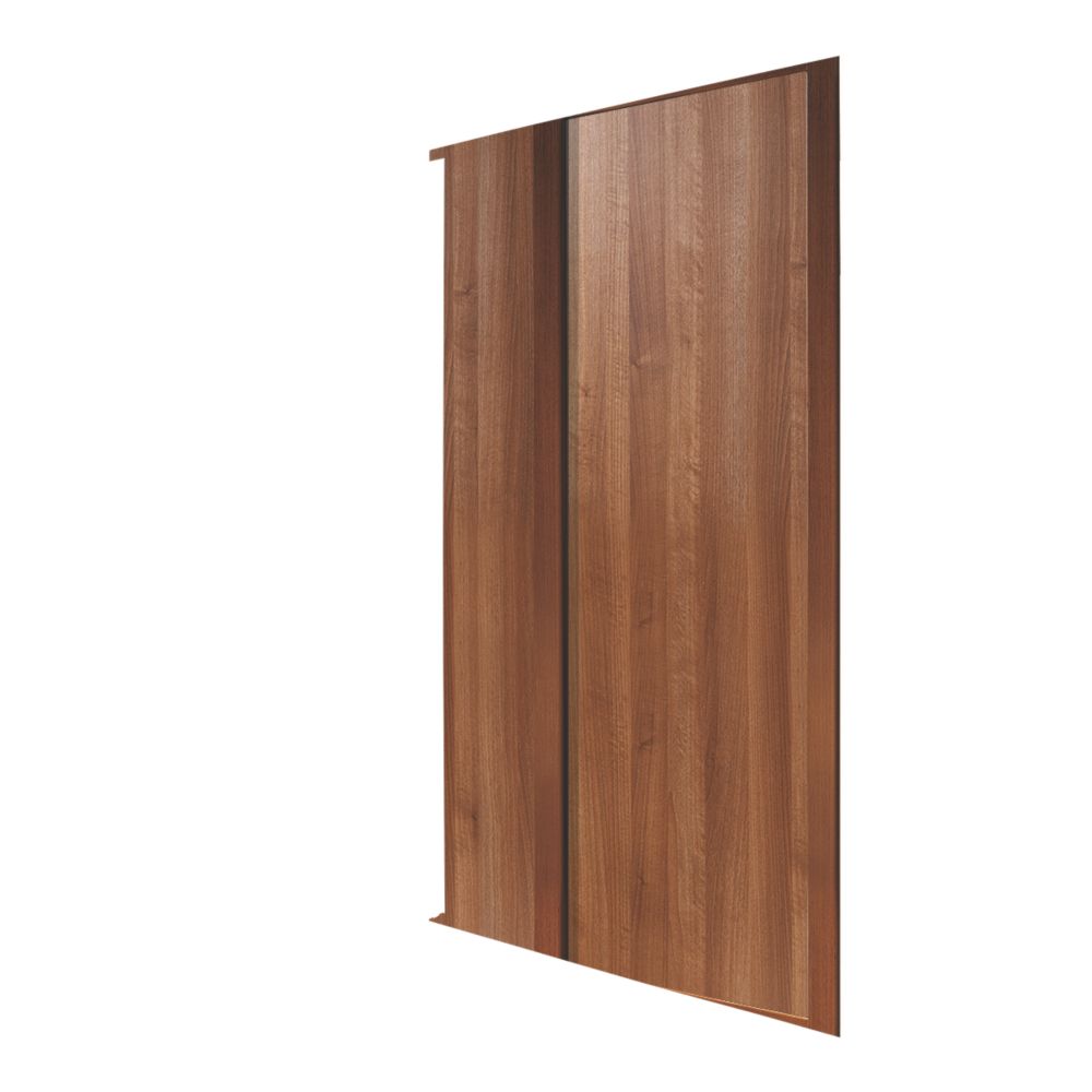 Spacepro 2 Door Panel Sliding Wardrobe Doors Walnut 1449 X 2260mm