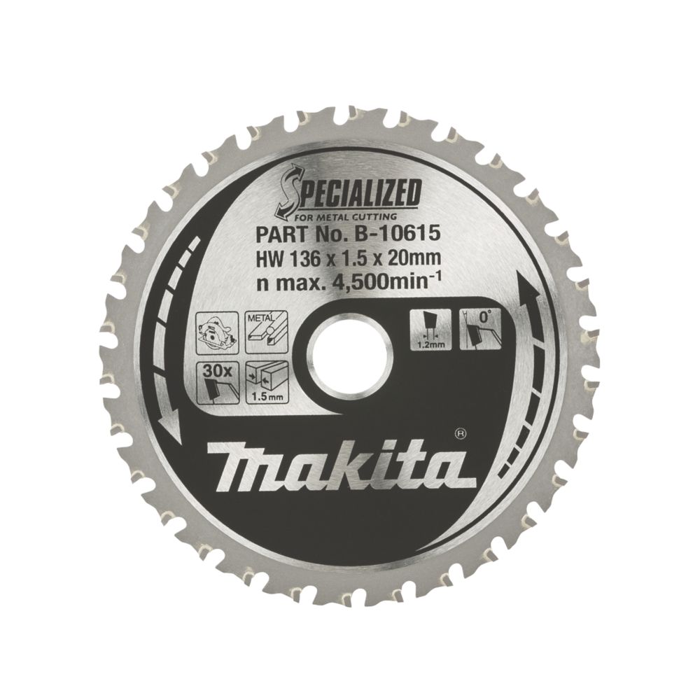 Makita TCT Circular Saw Blade 136 x 20mm 30T Reviews