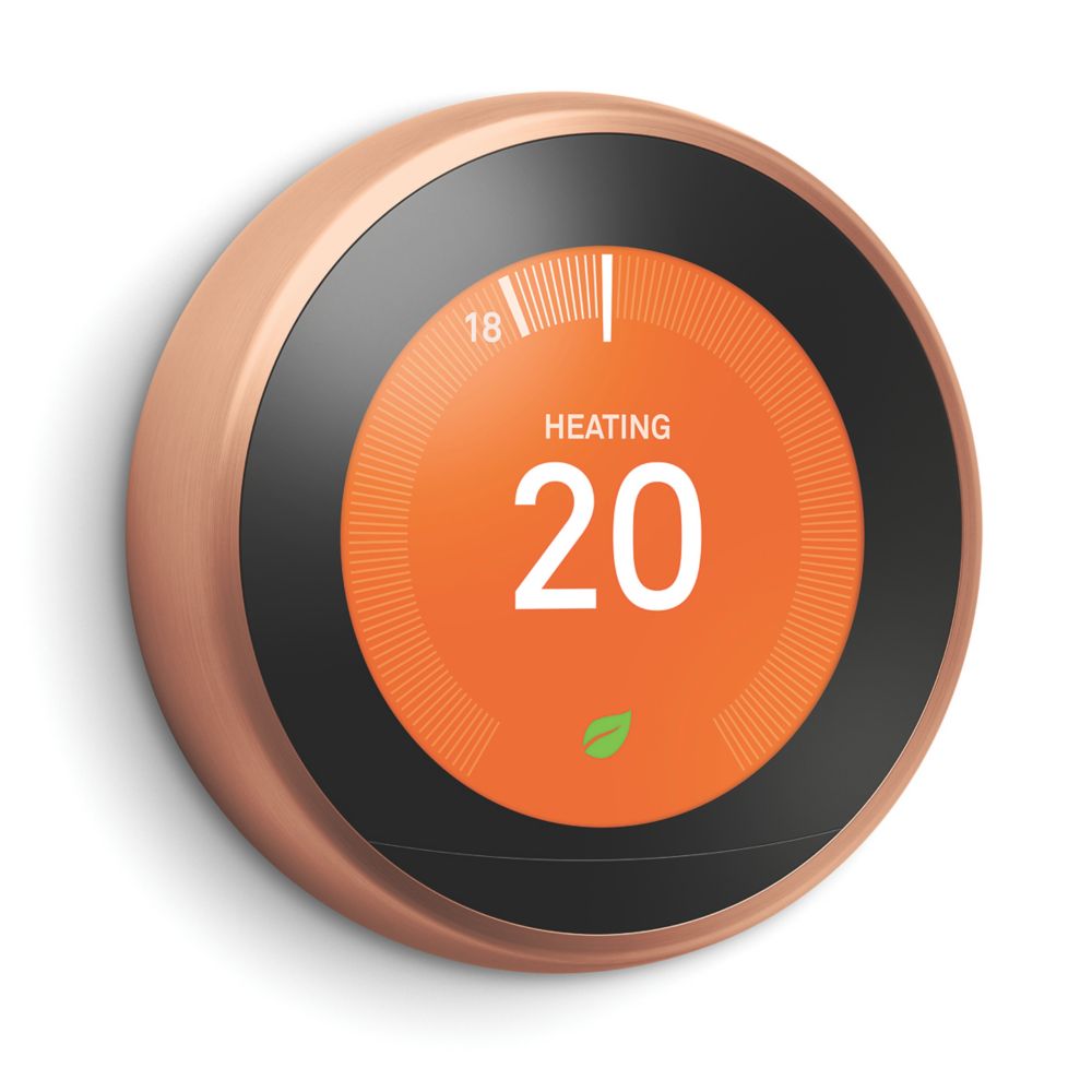 Google Nest Smart Thermostat & Hot Water Control Copper