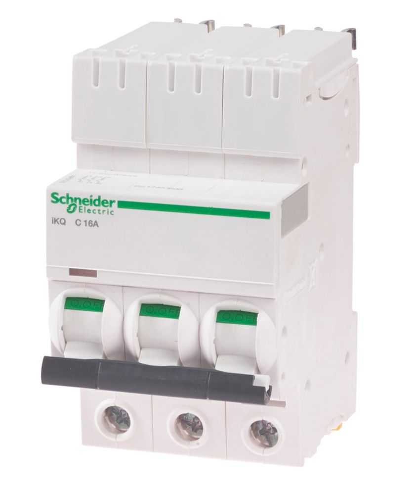 Schneider Electric Ikq 16a Tp Type C 3 Phase Mcb Mcbs Screwfix Com