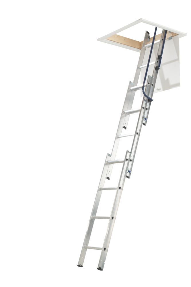 3 Section Aluminium Loft Ladder 3m Loft Ladders Screwfix Com