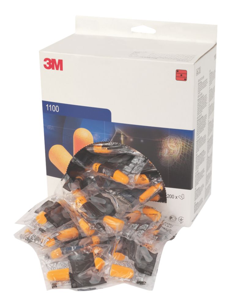 3M 1100 37dB Foam Ear Plugs 200 Pairs Reviews