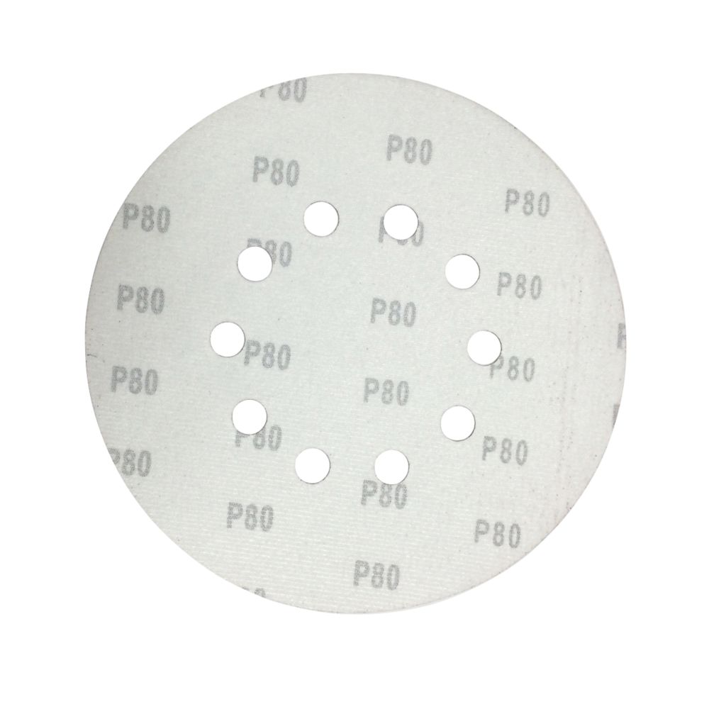 Scheppach Sanding Discs Punched 215mm 80 Grit 10 Pack