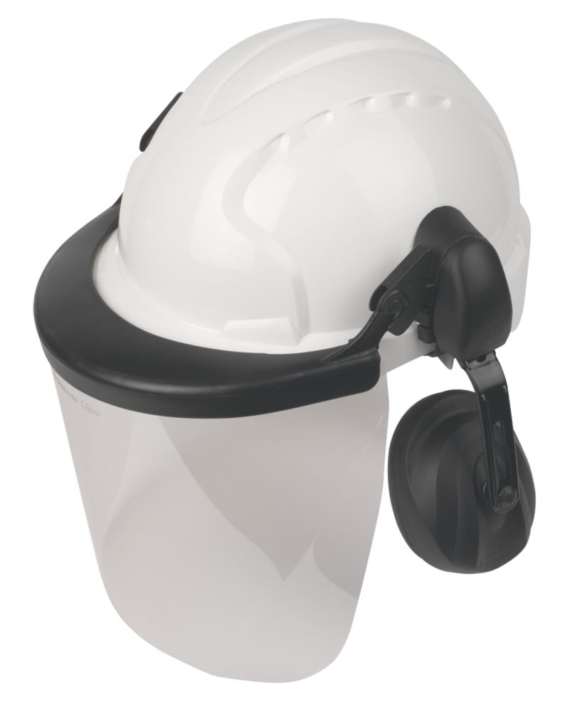 Jsp Evo3 Evo3 Comfort Machinery Helmet With Ear Defenders Visor