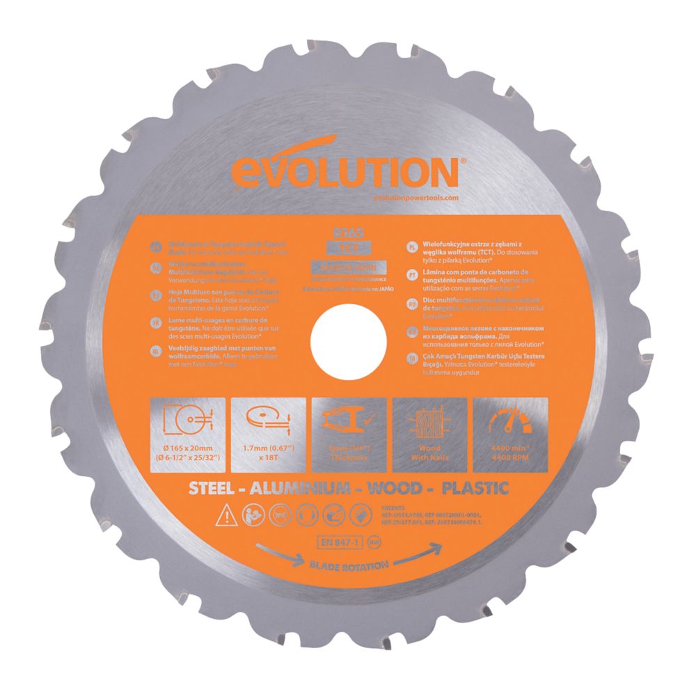 Evolution Multi-Material TCT Blade 165 x 20mm 18T Reviews