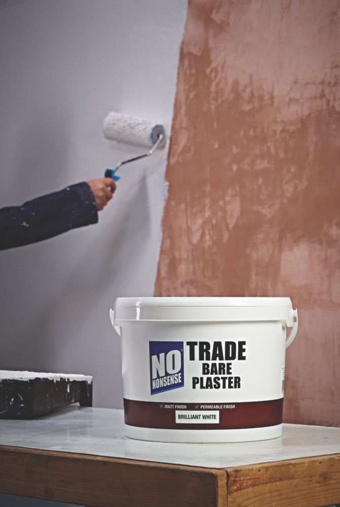 No Nonsense Trade Bare Plaster Paint Brilliant White 10ltr