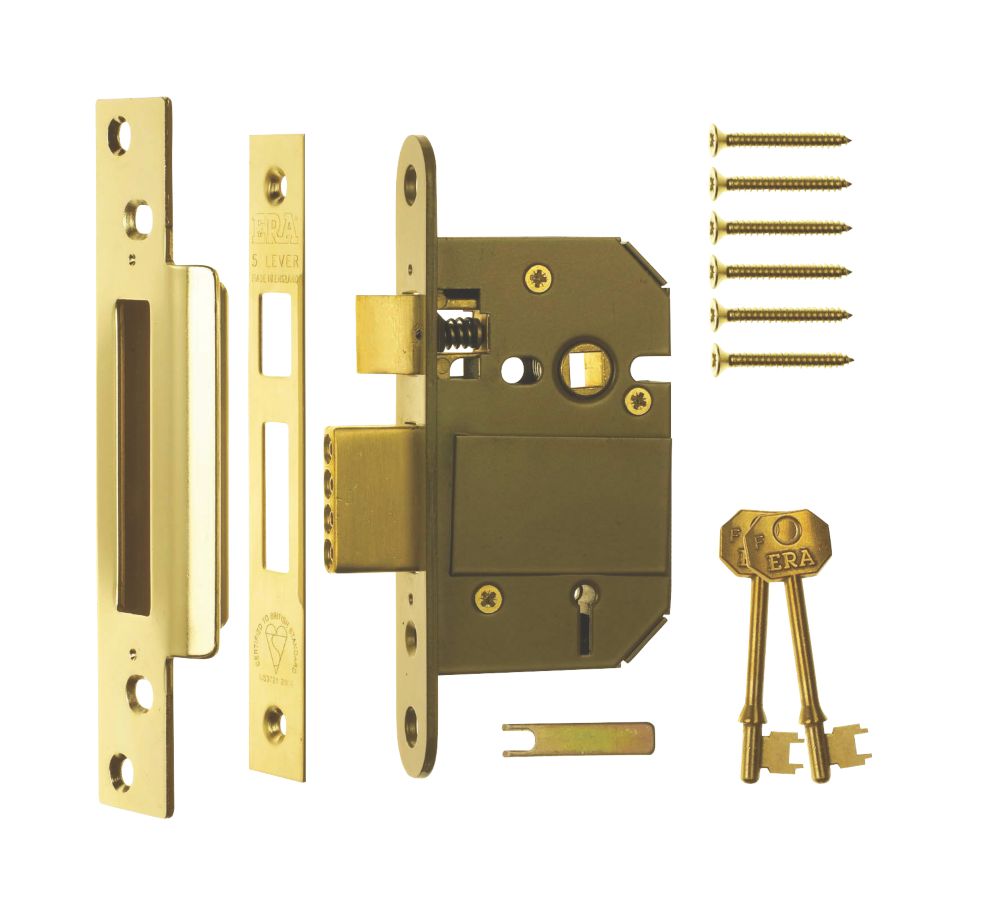 ERA Brass BS 5-Lever Mortice Sashlock 64mm Case - 44mm Backset Reviews