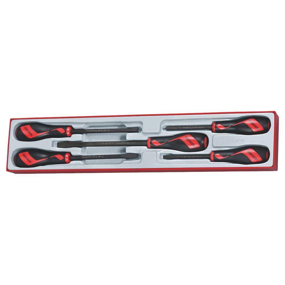 Teng Tools TTXMDTN Mixed Chisel Power Thru Screwdriver Set 5 Pieces