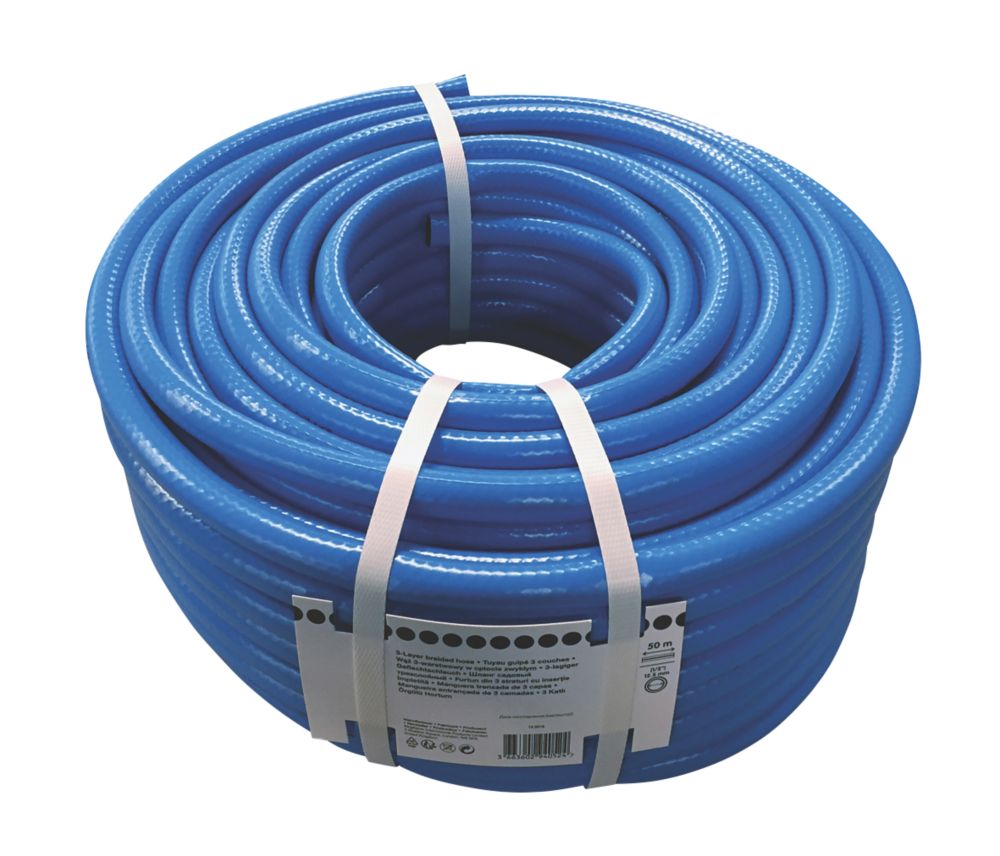 50m Braided Pvc Hose Hoses Hose Reels Screwfix Com