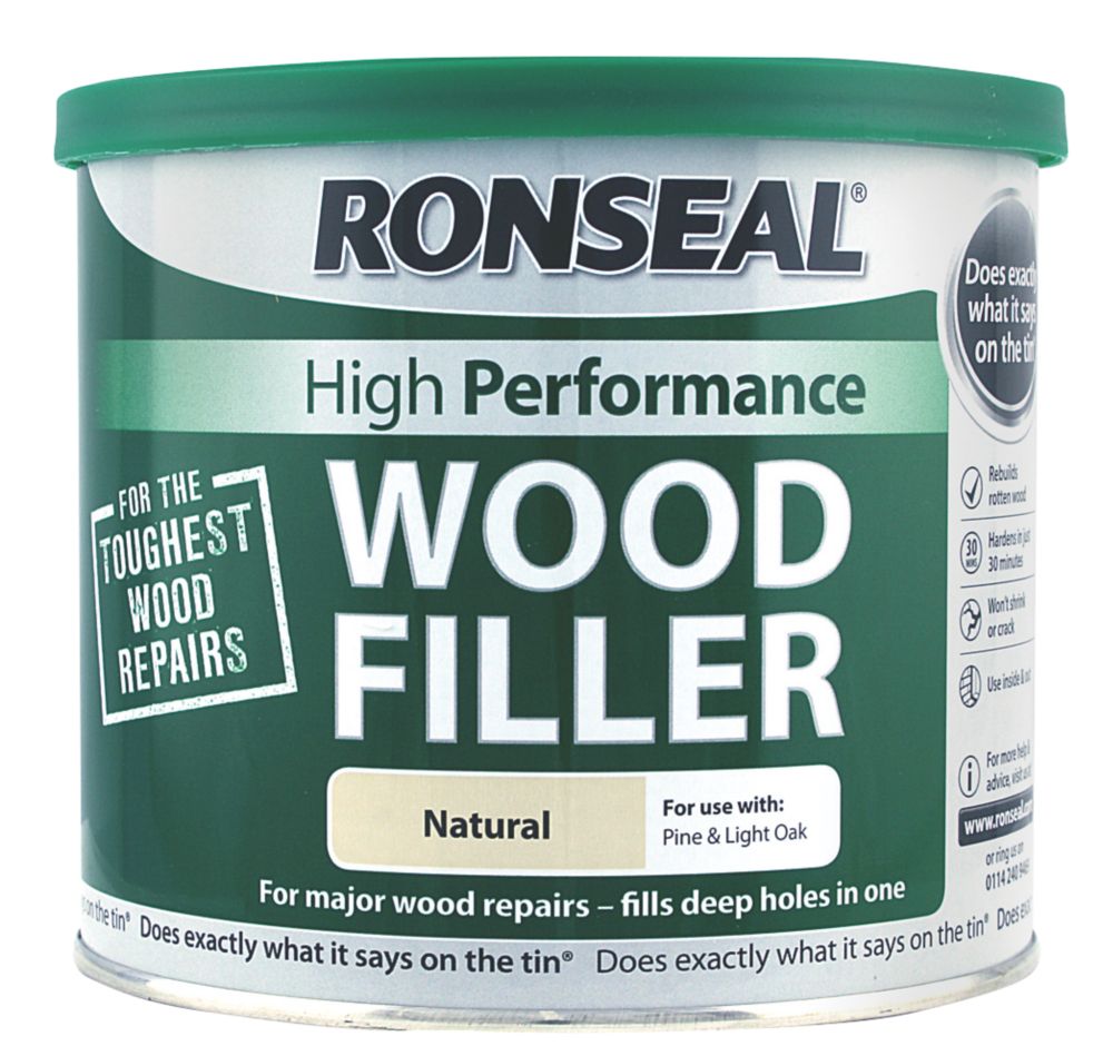Ronseal High Performance Wood Filler Natural 550g Reviews