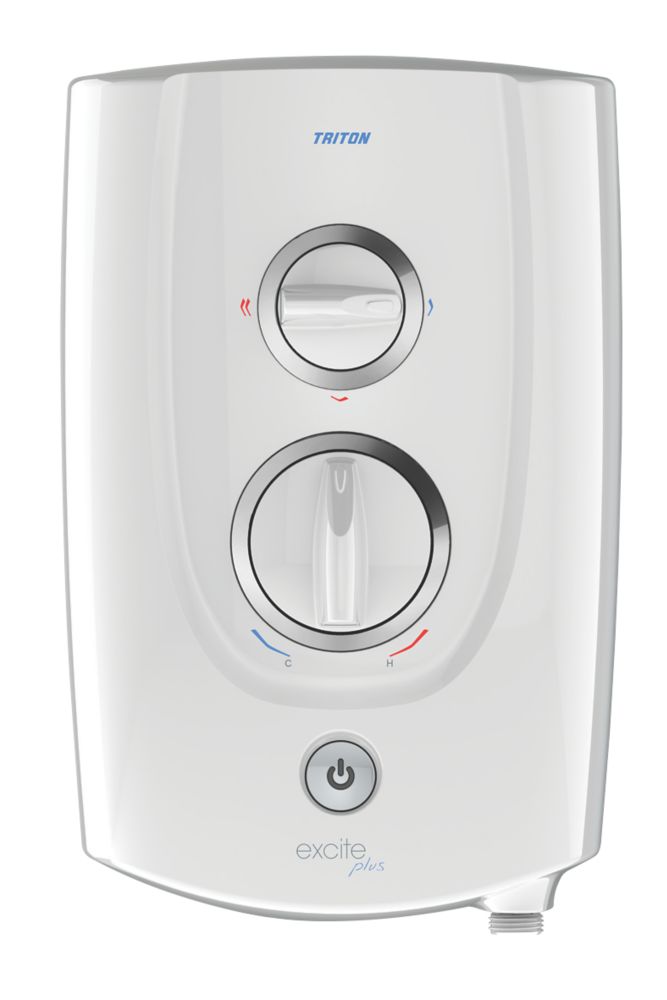 Triton Excite Plus White / Chrome 8.5kW Electric Shower