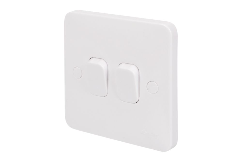 Schneider Electric Lisse 10AX 2-Gang 2-Way 10AX Light Switch White Reviews