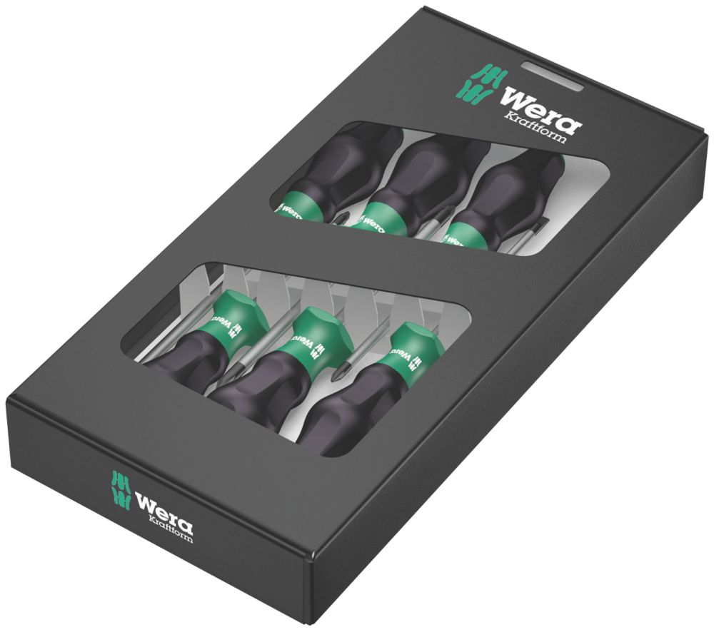 Wera Kraftform Comfort Mixed Screwdriver Set 6 Pieces