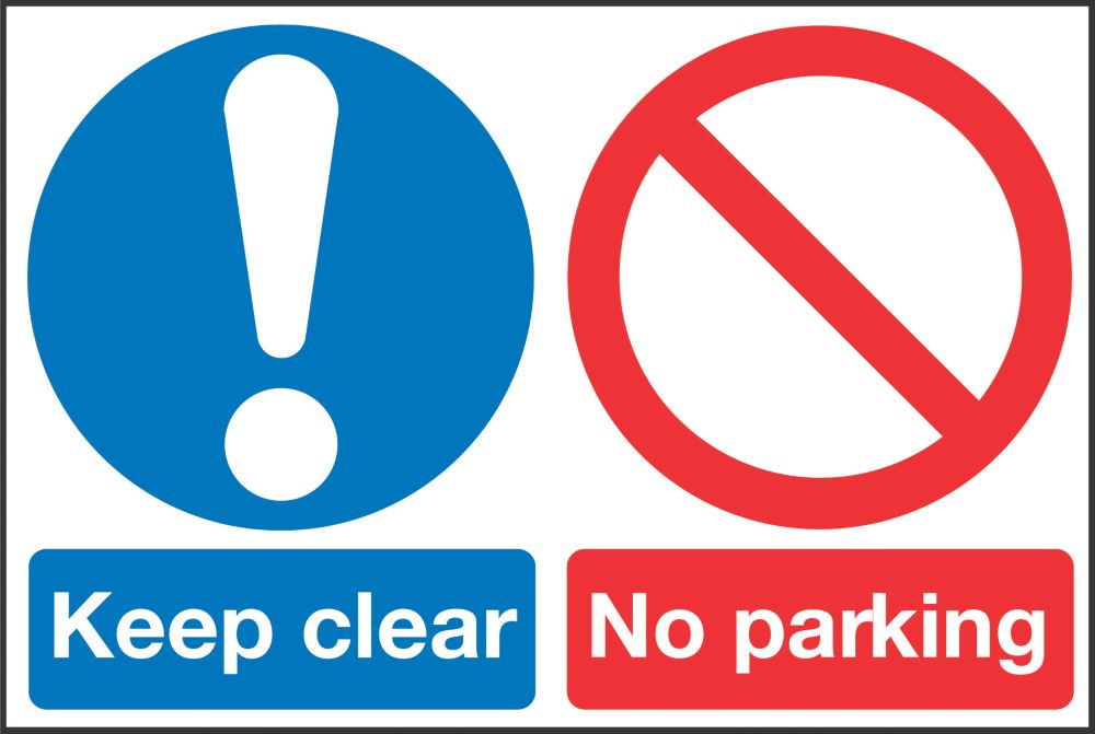 'Keep Clear No Parking' Sign 400 x 600mm Reviews