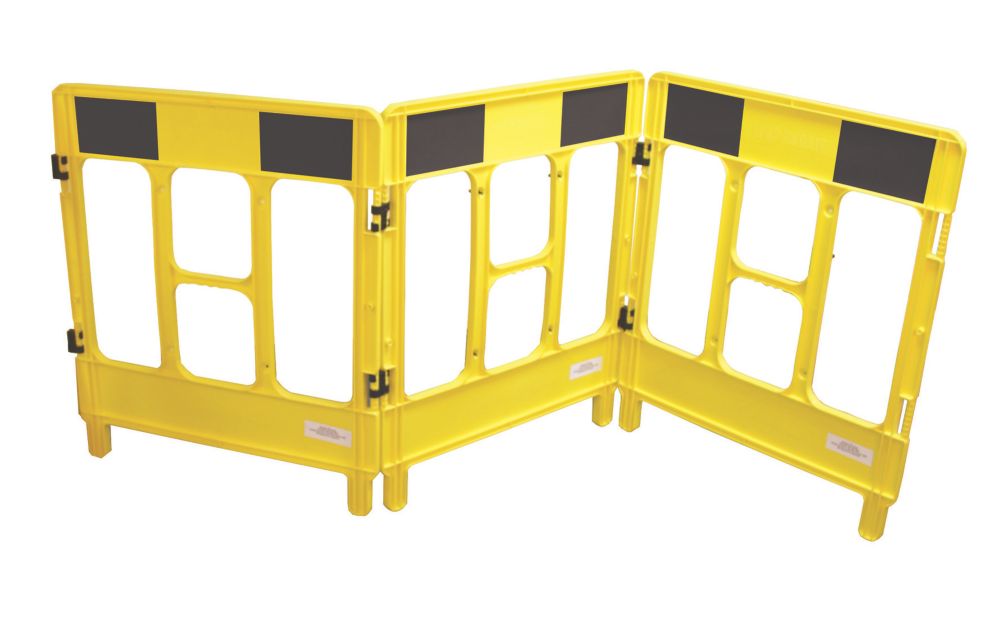 JSP 3-Gate Workgate Barrier Panel Yellow & Black Reviews