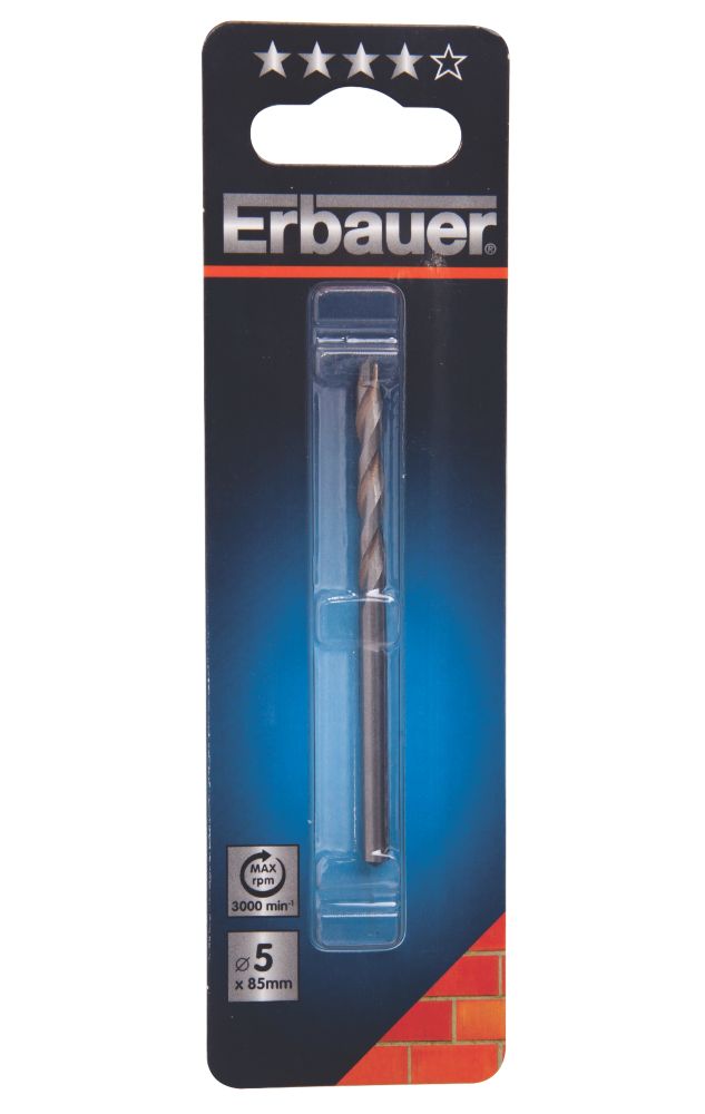 Erbauer Straight Shank Masonry Drill Bit 5 x 85mm